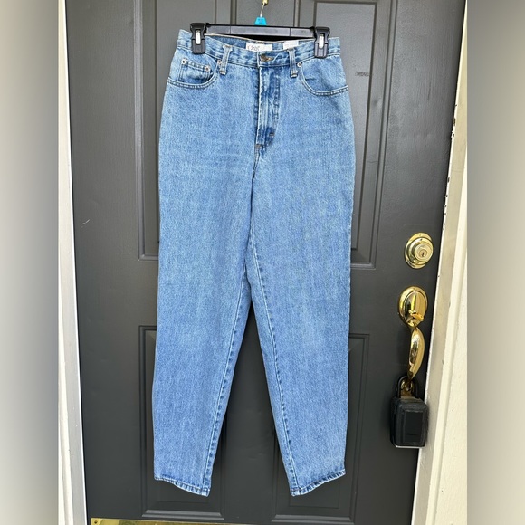 Steel Blue Super High Rise Straight Leg With Step Hem